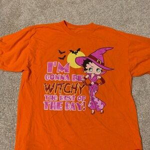 Vintage 2002 Betty Boop Halloween Witch T-shirt